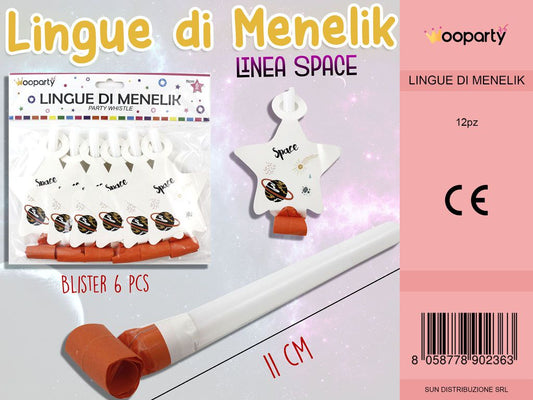 L. SPACE LINGUE DI MENELIK  11CM -6PCS /PZ DA 12**