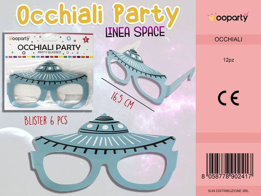 L. SPACE OCCHIALI PARTY 16.5 CM -6PCS /PZ DA 12**