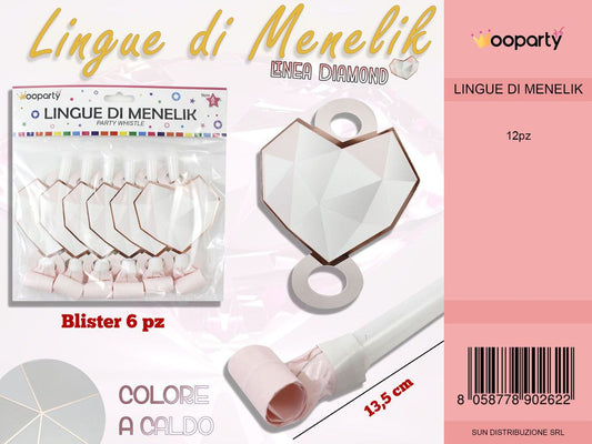 L. DIAMOND LINGUE D MENELIK COL.CALDO 13.5CM 6PC /PZ DA 12**