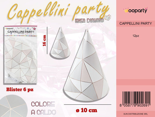 L. DIAMOND CAPPELLINI COL.CALDO D.10CM 6PC /PZ DA 12**