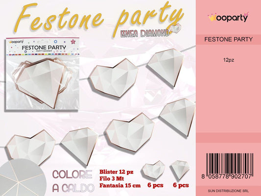 L. DIAMOND FESTONE COL.CALDO 3MT  /PZ DA 12**