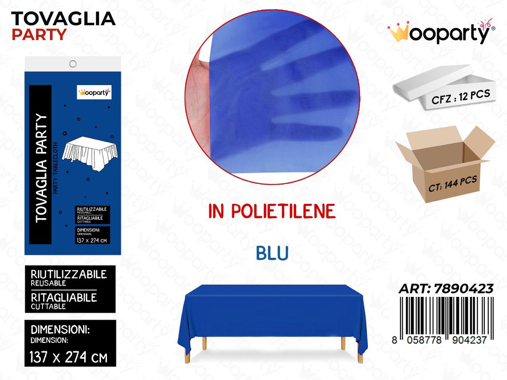 TOVAGLIA RIUT. BLU 137*274CM /PZ DA 12**