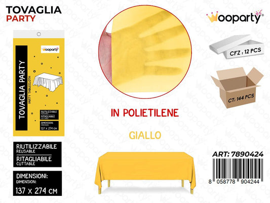 TOVAGLIA RIUT. GIALLO 137*274CM /PZ DA 12**