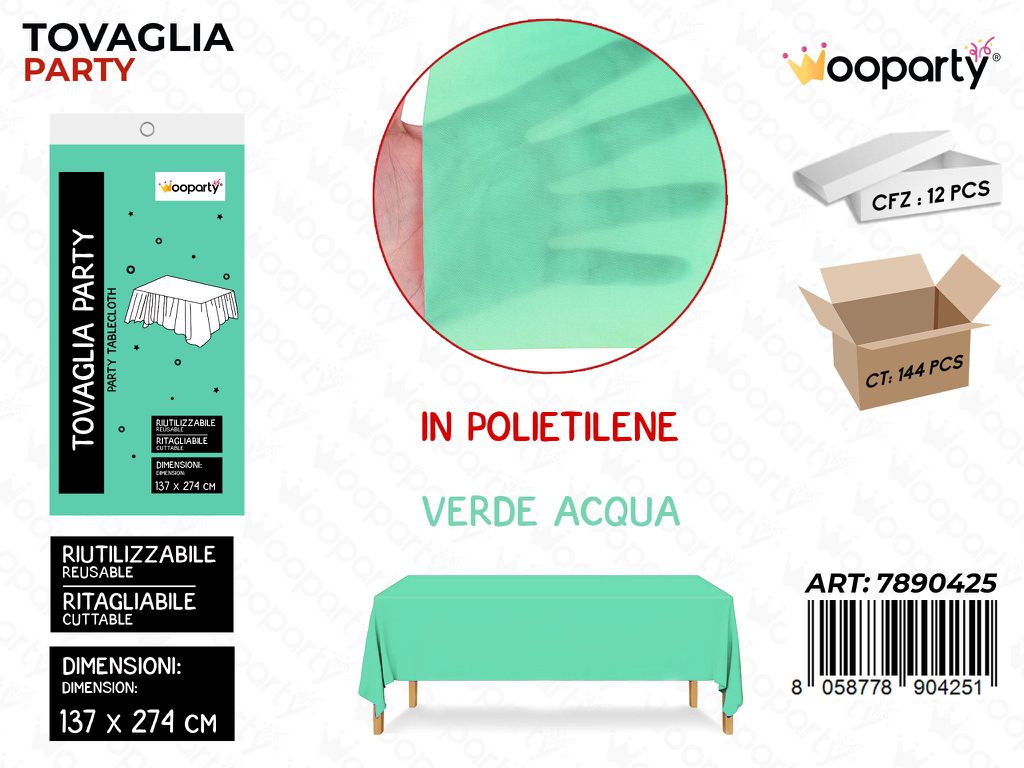TOVAGLIA RIUT. VE ACQUA 137*274CM /PZ DA 12**
