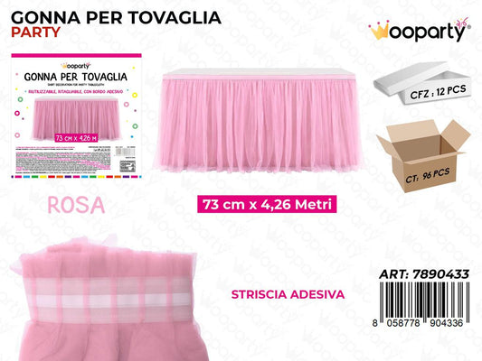 GONNA TOVAGLIA ADV ROSA 73CM*4.26MT /PZ DA 12**