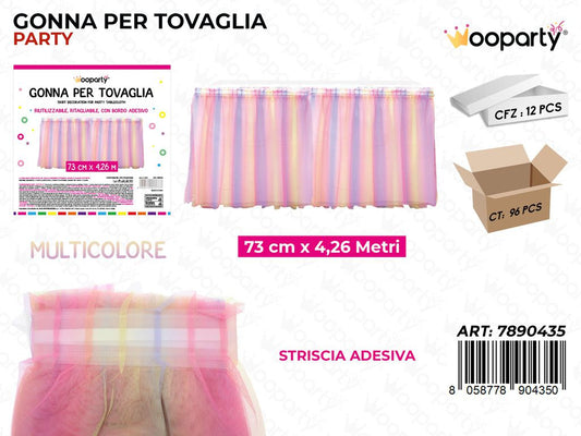 GONNA TOVAGLIA ADV MULTICOLOR 73CM*4.26MT /PZ DA 12**