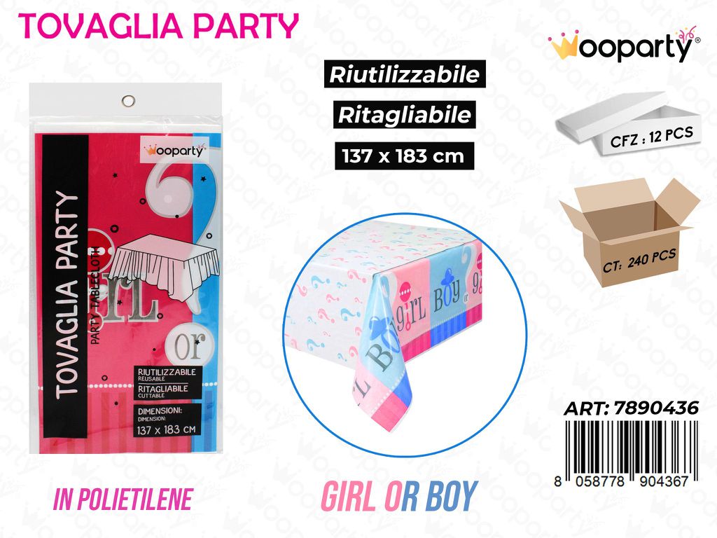 TOVAGLIA PARTY RIUT. 137*183CM /PZ DA 12**