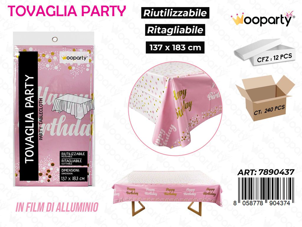TOVAGLIA PARTY RIUT. 137*183CM /PZ DA 12**