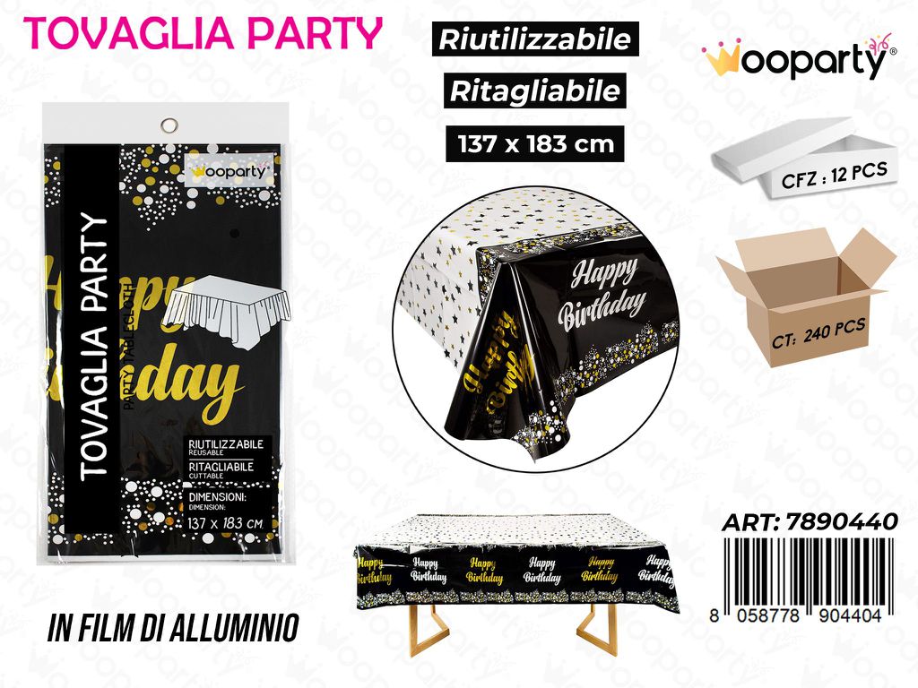 TOVAGLIA PARTY RIUT. 137*183CM /PZ DA 12**