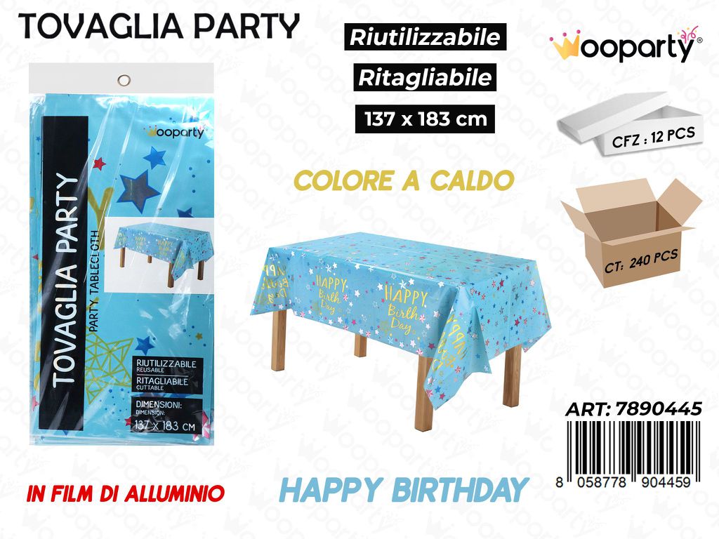 TOVAGLIA CELESTE  HAPPY B. 137*183CM