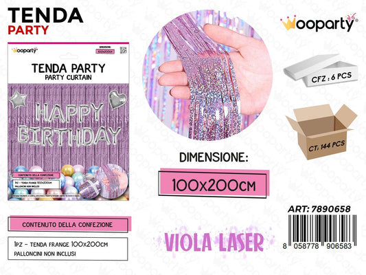 TENDA PARTY VIOLA LASER 100*200CM /PZ DA 6**