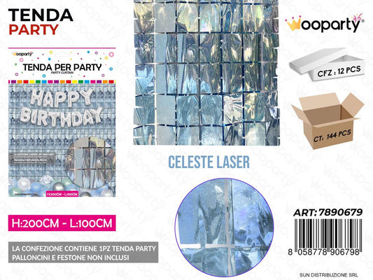 TENDA PARTY CELESTE LASER 100*200CM /PZ DA 12**