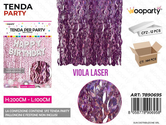 TENDA PARTY VIOLA LASER  100*200CM /PZ DA 12**