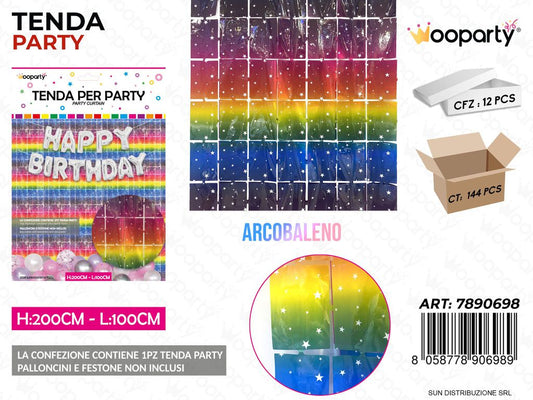 TENDA PARTY ARCOBALENO 100*200CM /PZ DA 12**