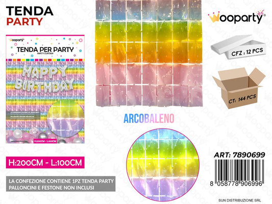 TENDA PARTY ARCOBALENO 100*200CM /PZ DA 12**