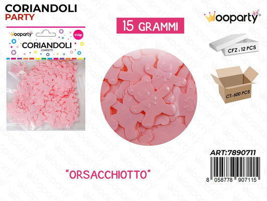 CORIANDOLI ROSA ORSACCHIOTTO 15GR /PZ DA 12**