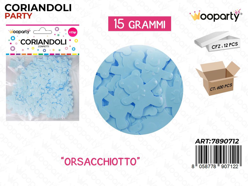 CORIANDOLI CEL ORSACHIOTTO 15GR /PZ DA 12**