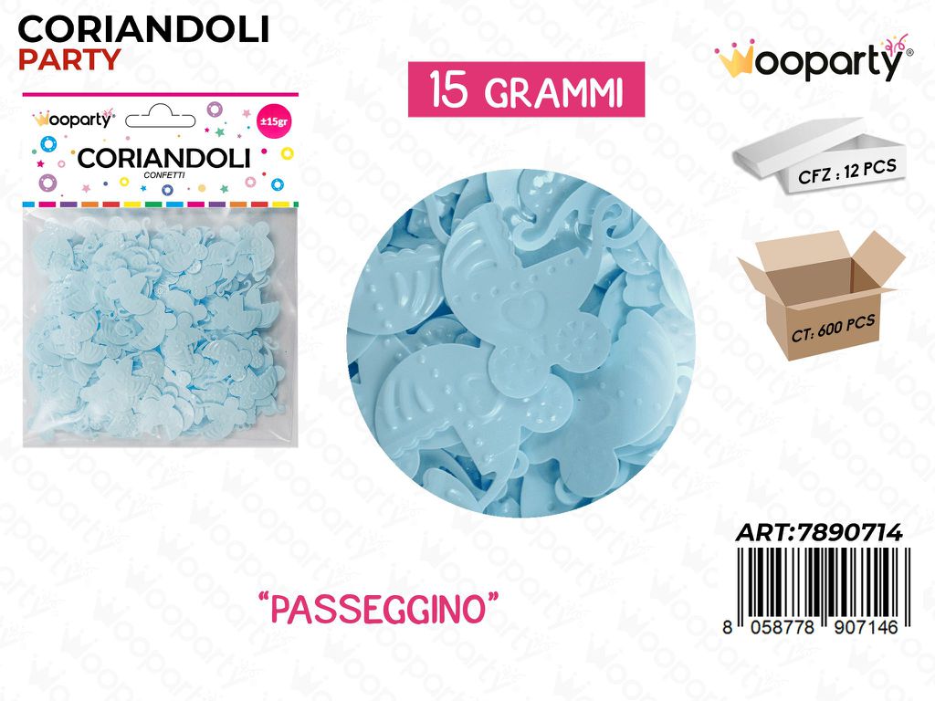 CORIANDOLI CELE. PASSEGGINO 15GR /PZ DA 12**