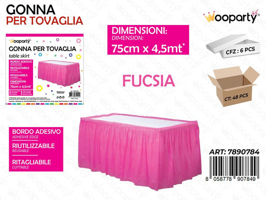 GONNA PER TOVAGLIA 75 CM*4.5MT FUCSIA /PZ DA 6**