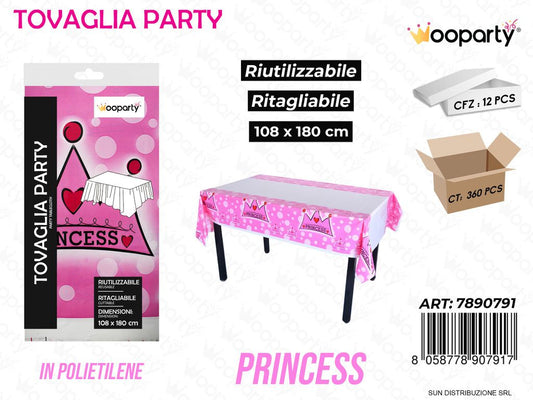 TOVAGLIA PARTY PRINCESS RIUT. 108*180CM /PZ DA 12**