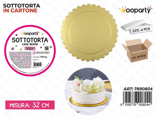 SOTTOTORTA IN CARTA ORO D. 32CM