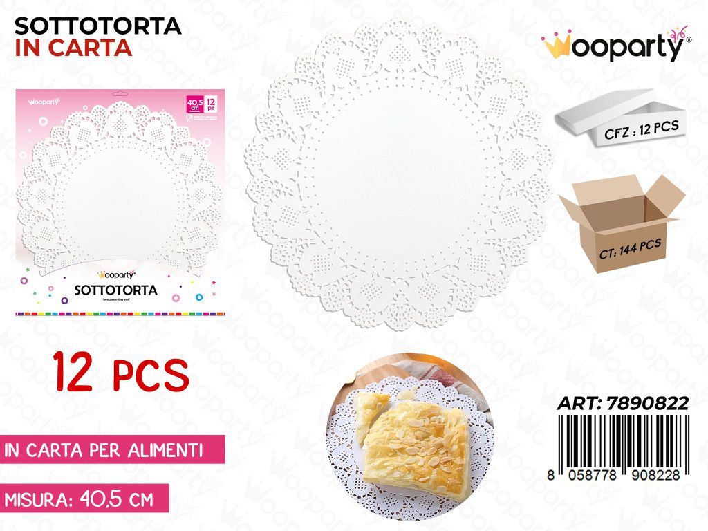 Sotto Torta in Carta D.40.5CM - 12PCS