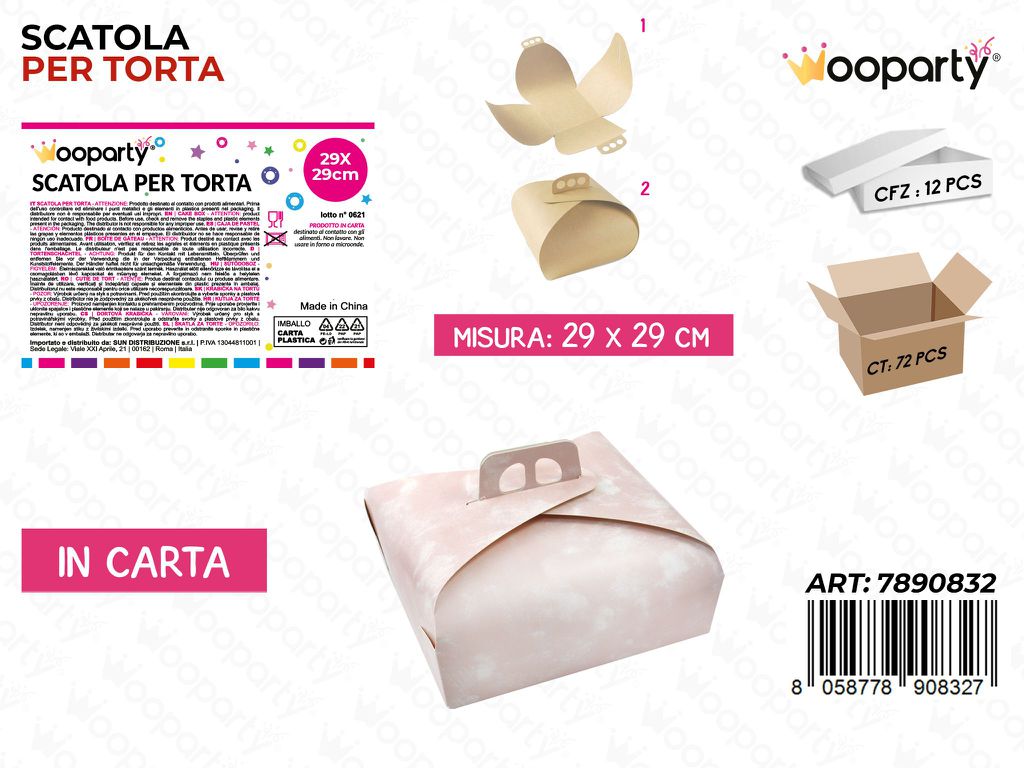 Scatola per Torta in Carta 29*29CM