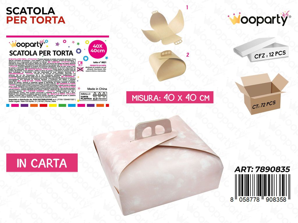 Scatola per Torta in Carta 40*40CM
