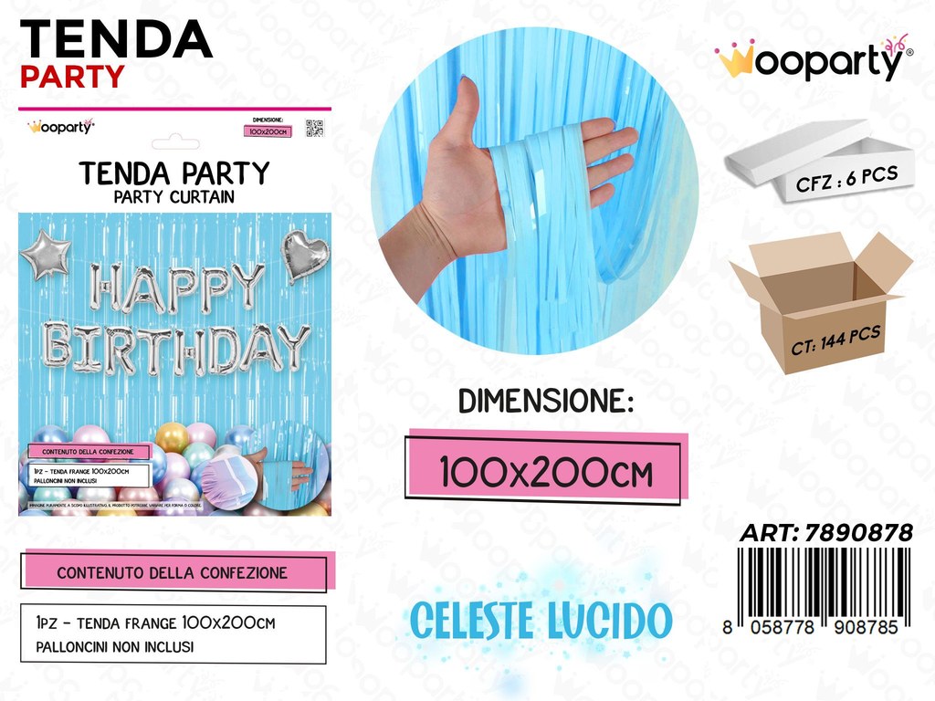 TENDA PARTY CELESTE 100*200CM