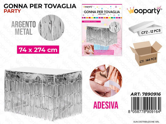 GONNA PER TOVAGLIA ARG. METAL 74*274CM /PZ DA 12**