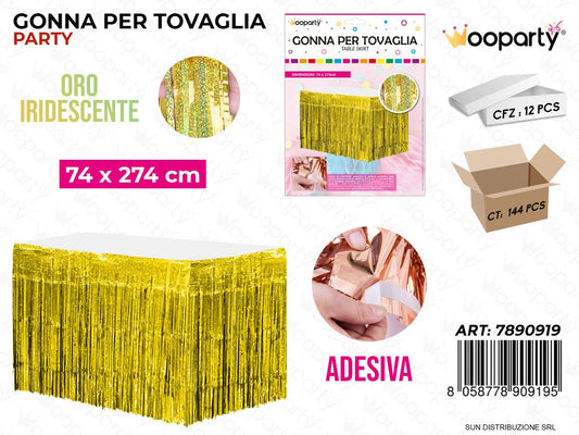 GONNA PER TOVAGLIA ORO IRIDESC. 74*274CM /PZ DA 12**
