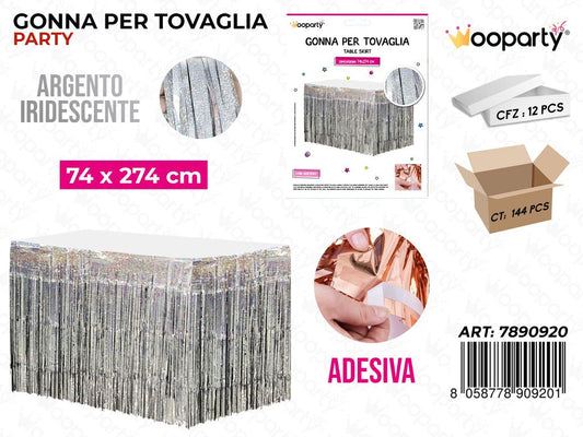 GONNA PER TOVAGLIA ARG. IRIDESC. 74*274CM /PZ DA 12**