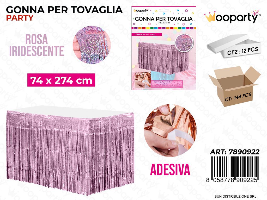 GONNA PER TOVAGLIA VIOLA IRIDESC. 74*274CM /PZ DA 12**