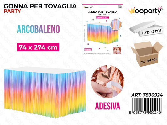 GONNA PER TOVAGLIA ARCOBALENO 74*274CM /PZ DA 12**
