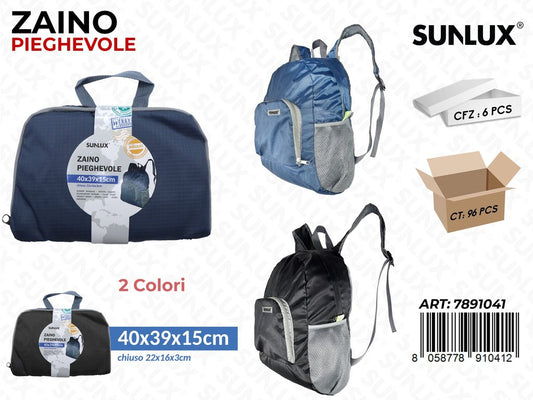 Sunlux Zaino Pieghevole 2COL. 40*39*15CM