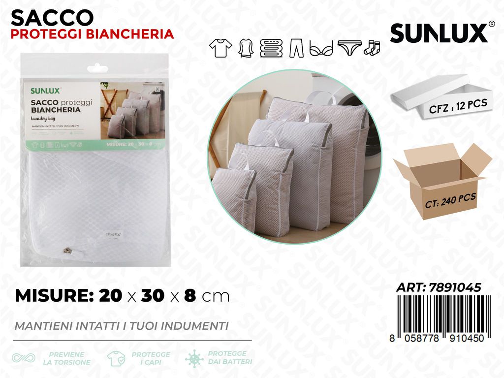 Sunlux Sacco Proteggi Bianch. 20*30*8CM