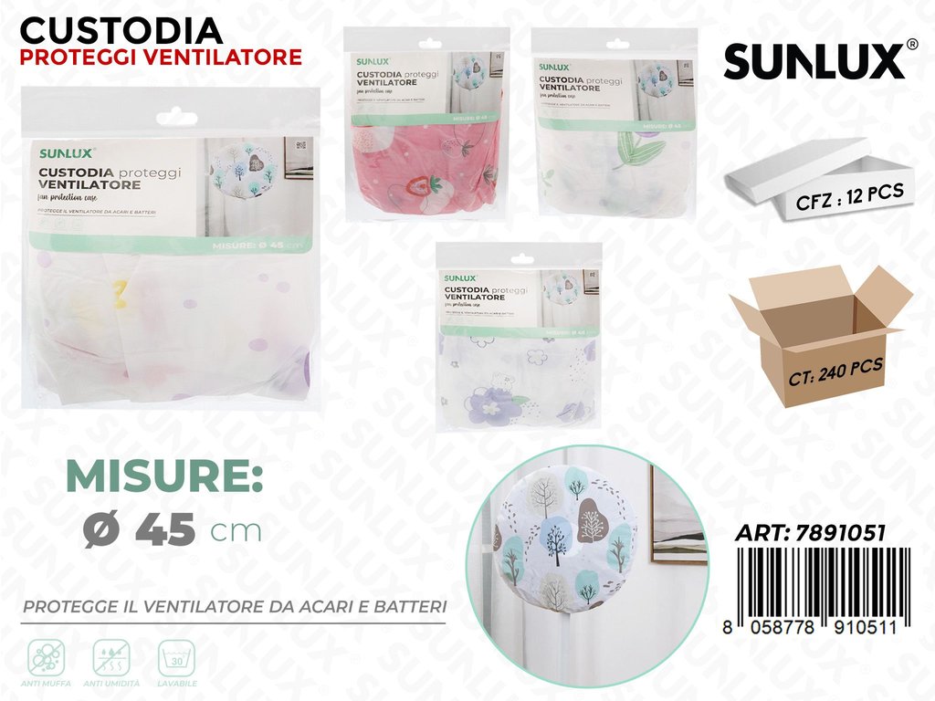 Sunlux Proteggi Ventilatore Ass. D.45CM
