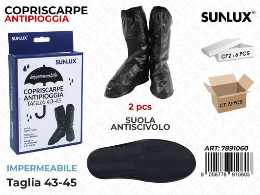 Sunlux Copriscarpe Antipioggia Imperm. 1PAIO 43-45