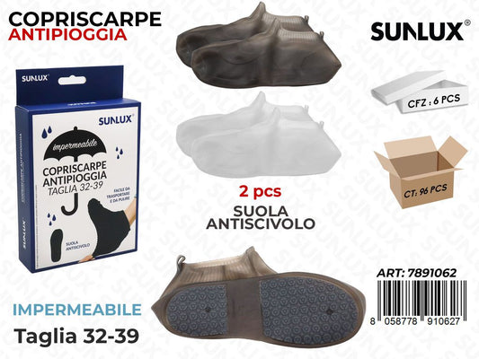 Sunlux Copriscarpe Antipioggia 32-39 S-m-l