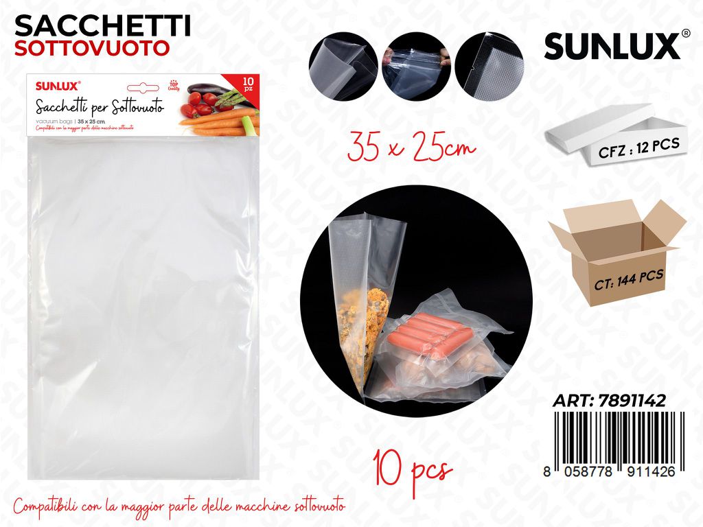 Sacchetti Sottovuoto 10PCS 35*25CM