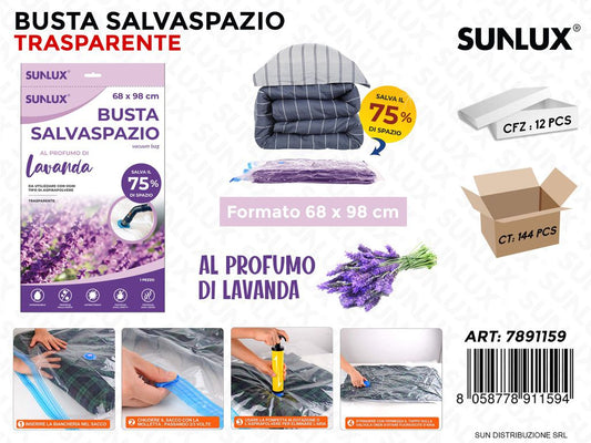 Busta Salvaspazio Trasp. Lavanda 68*98CM