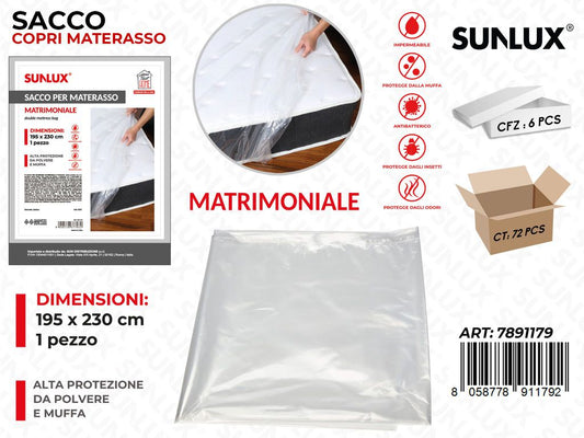 Sunlux Sacco per Materasso Sing. 195*230CM