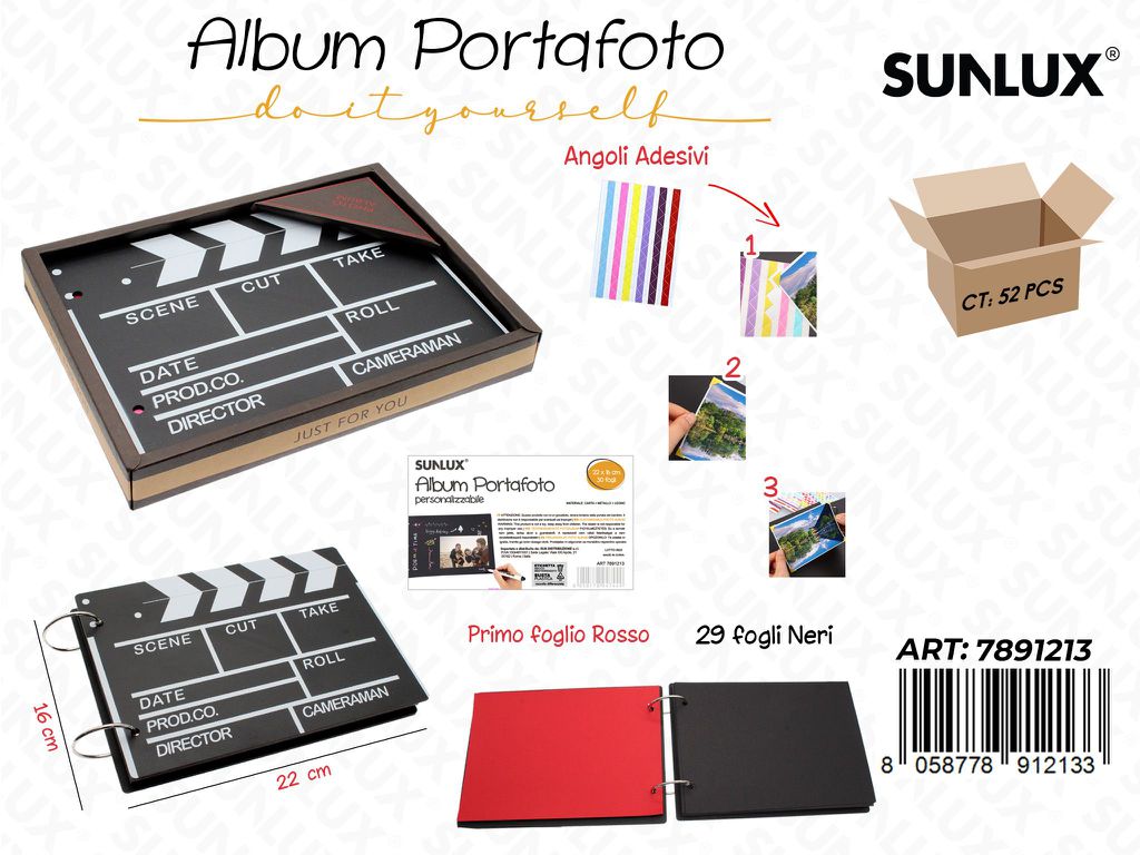 Sunlux Portafoto Personalizzabile 30FF 22CM