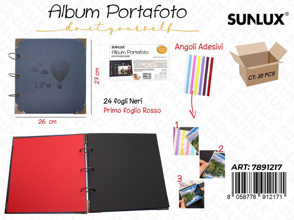 Sunlux Portafoto Personalizzabile 25FF 26*27CM