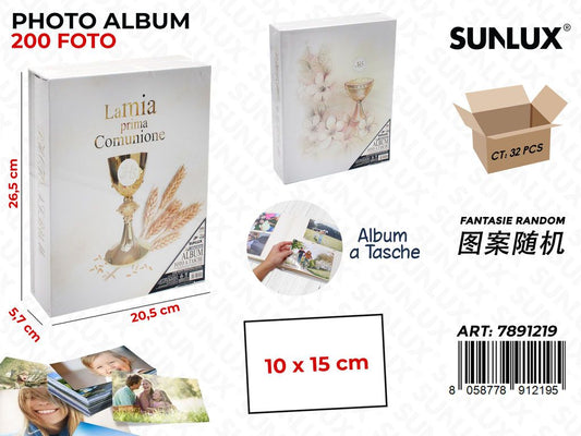 Sunlux Album Foto Comunione 200F. 20.5*26.5*5.7CM