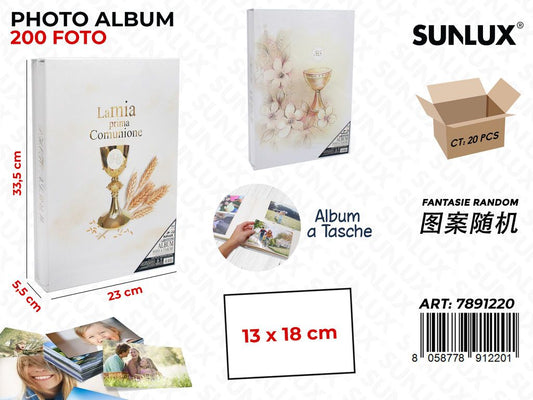 Sunlux Album Foto Comunione 200F. 23*33.5*5.5CM