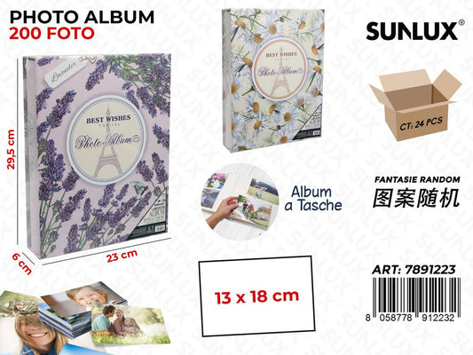 Sunlux Album Foto Ass. 200F. 23*29.5*6CM