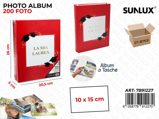 Sunlux Album Foto la Mia Laurea 200F. 20.5*26*5CM