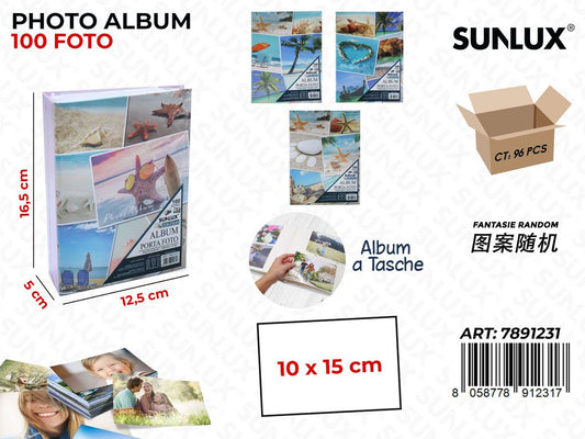 Sunlux Album Foto a Tasche Ass. 100F. 12.5*16.5*5CM
