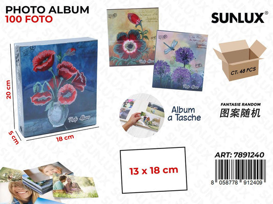 Sunlux Album Foto a Tasche Ass. 100F. 18*20*5CM